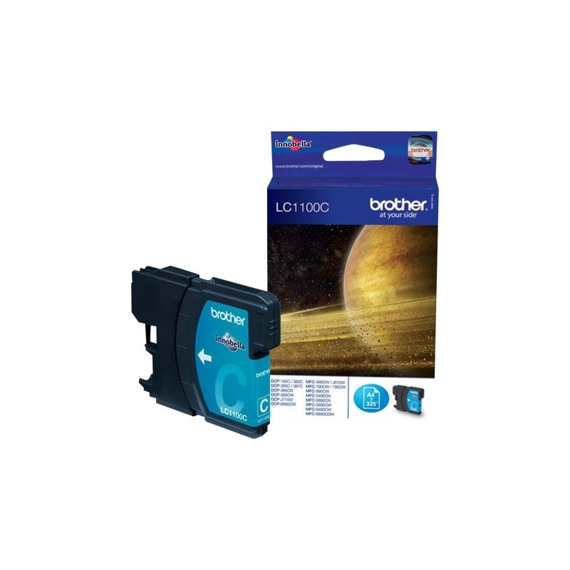BROTHER LC1100C Tusz Brother LC1100C cyan 325str DCP395CN / DCP585CW / DCP6690CW BROTHER LC1100C Tusz Brother LC1100C cyan 325str DCP395CN / DCP585CW / DCP6690CW
