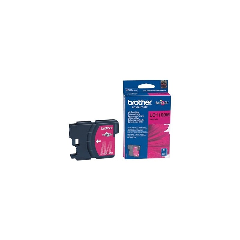 BROTHER LC1100M Tusz Brother LC1100M magenta 325str DCP395CN / DCP585CW / DCP6690CW