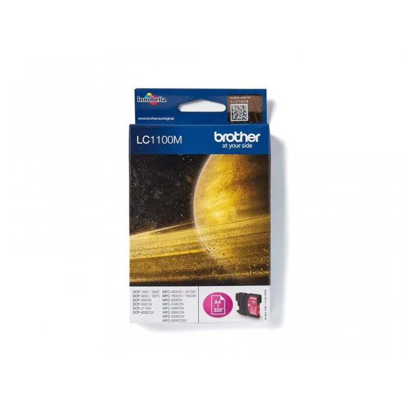 BROTHER LC1100M Tusz Brother LC1100M magenta 325str DCP395CN / DCP585CW / DCP6690CW