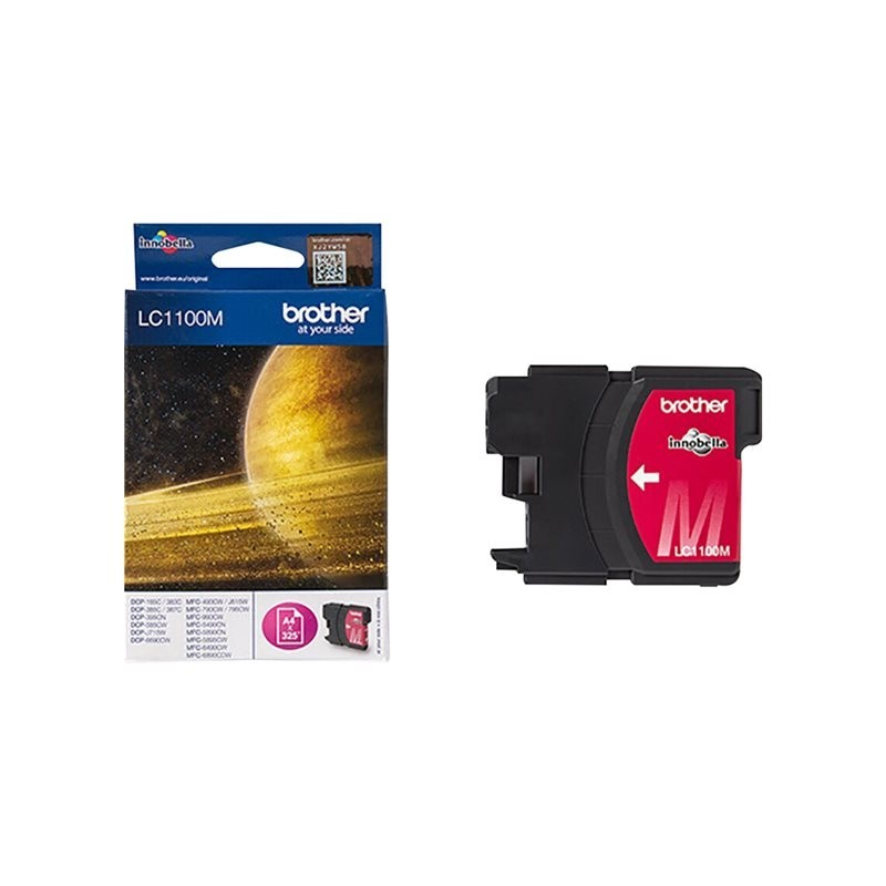 BROTHER LC1100M Tusz Brother LC1100M magenta 325str DCP395CN / DCP585CW / DCP6690CW