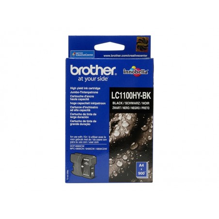 BROTHER LC1100HYBK Tusz Brother LC1100HYBK black 900str DCP6690CW / MFC5895 / 6490 / 6890