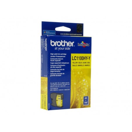 BROTHER LC1100HYY Tusz Brother LC1100HYY yellow 750str DCP6690CW