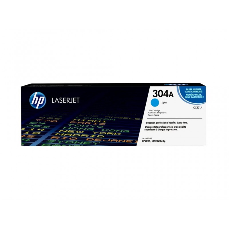 HP CC531A Toner HP 304A cyan 2800str Color LaserJet CP2025/CM2320