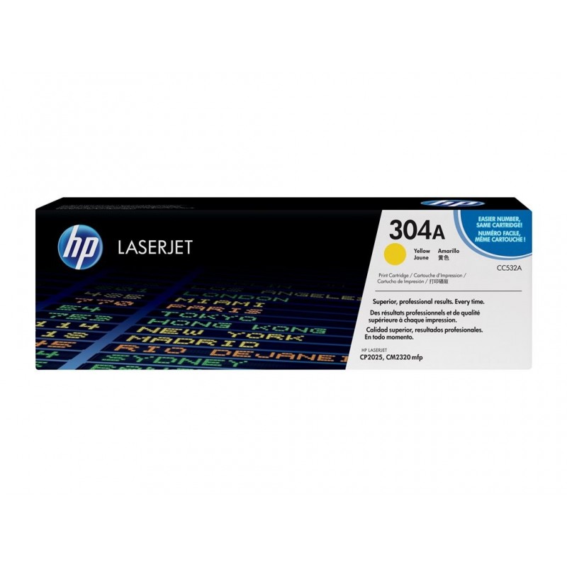 HP CC532A Toner HP 304A yellow 2800str Color LaserJet CP2025/CM2320