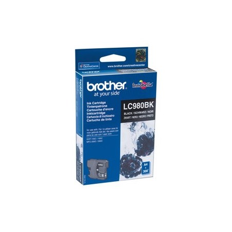 BROTHER LC980BK Tusz Brother LC980BK black 300str DCP145C / DCP165C / MFC250C / MFC290C
