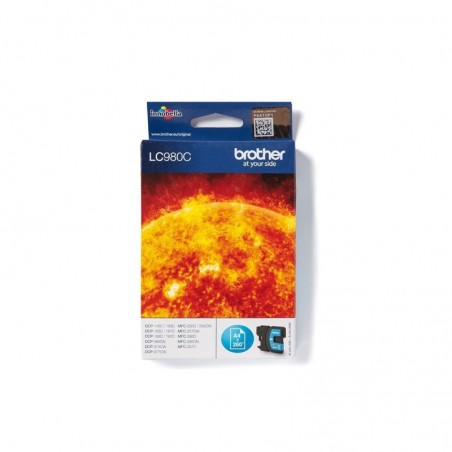 BROTHER LC980C Tusz Brother LC980C cyan 260str DCP145C / DCP165C / MFC250C / MFC290C