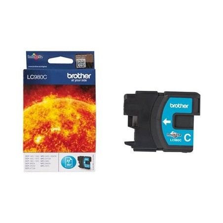 BROTHER LC980C Tusz Brother LC980C cyan 260str DCP145C / DCP165C / MFC250C / MFC290C