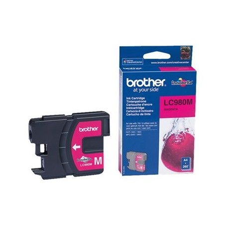BROTHER LC980M Tusz Brother LC980M magenta 260str DCP145C / DCP165C / MFC250C / MFC290C