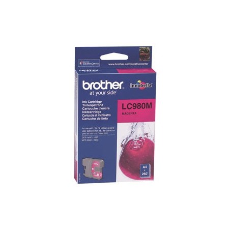 BROTHER LC980M Tusz Brother LC980M magenta 260str DCP145C / DCP165C / MFC250C / MFC290C