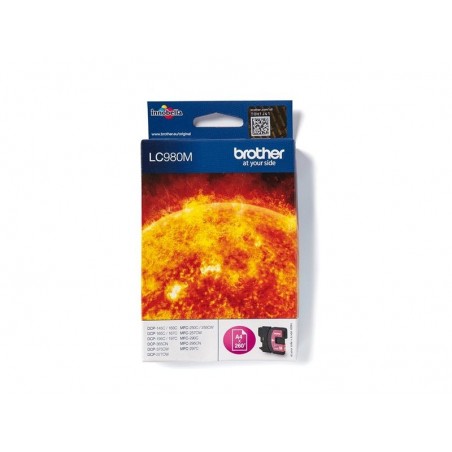 BROTHER LC980M Tusz Brother LC980M magenta 260str DCP145C / DCP165C / MFC250C / MFC290C