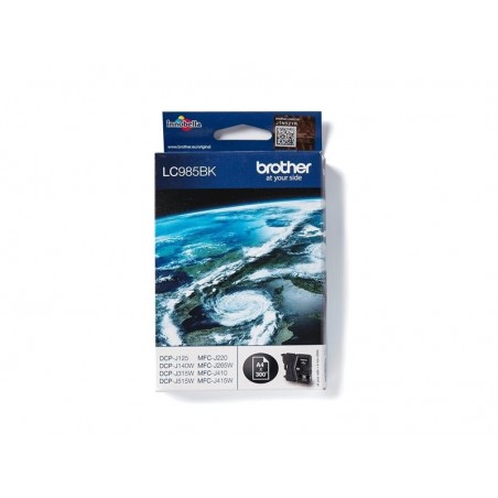 BROTHER LC985BK Tusz Brother LC985BK black 300pgs DCPJ125/J315w/J515w/J220/J265w