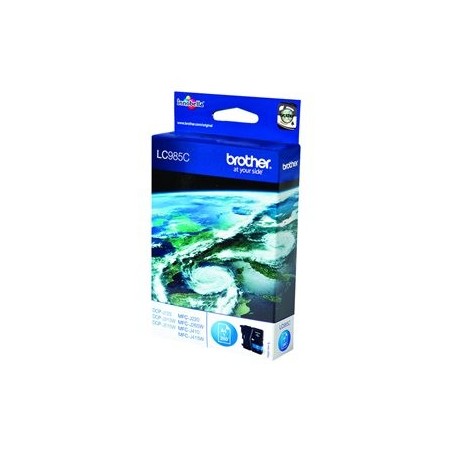 BROTHER LC985C Tusz Brother LC985C cyan 260str DCPJ125 / J315w / J515w / J220 / J265w