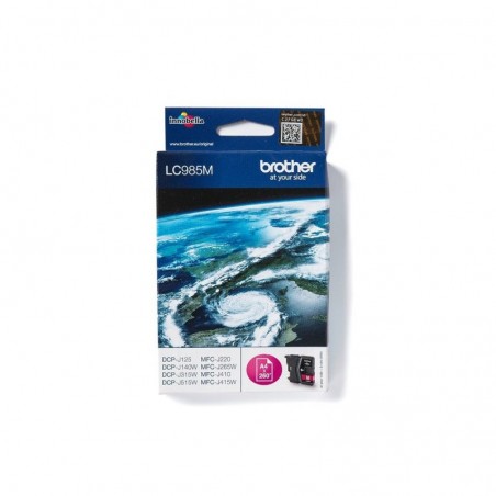 BROTHER LC985M Tusz Brother LC985M magenta 260str DCPJ125 / J315w / J515w / J220 / J265w
