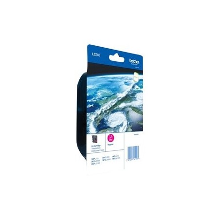 BROTHER LC985M Tusz Brother LC985M magenta 260str DCPJ125 / J315w / J515w / J220 / J265w