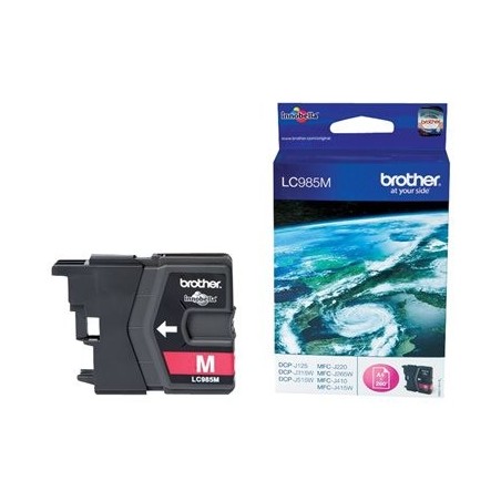 BROTHER LC985M Tusz Brother LC985M magenta 260str DCPJ125 / J315w / J515w / J220 / J265w