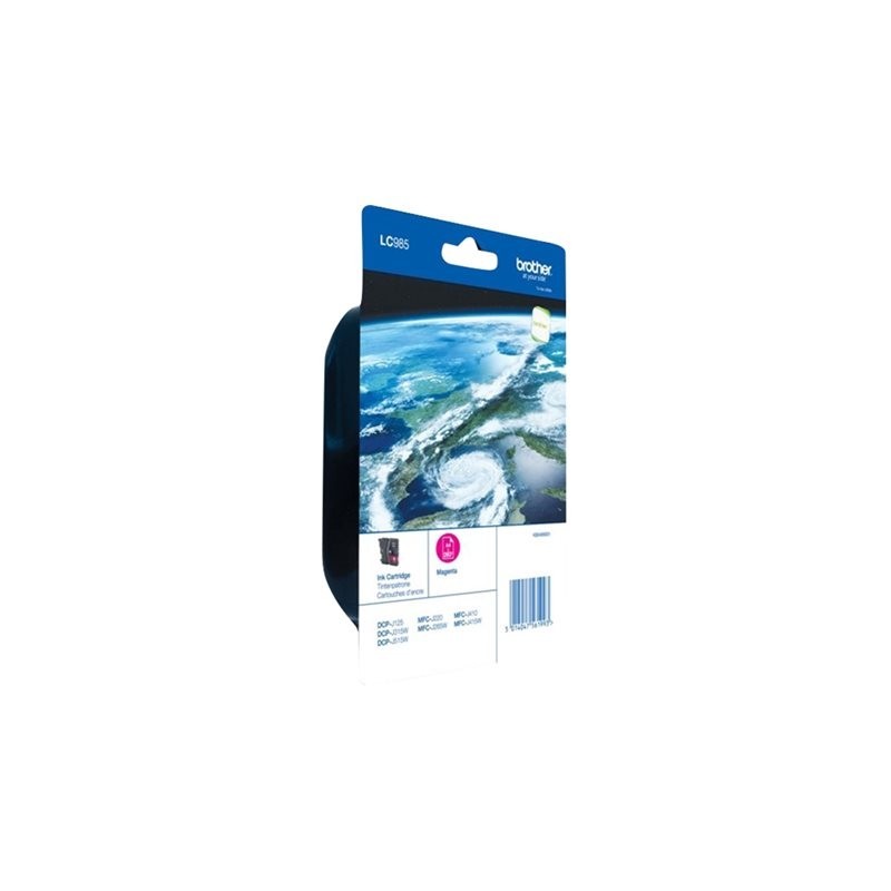 BROTHER LC985M Tusz Brother LC985M magenta 260str DCPJ125 / J315w / J515w / J220 / J265w