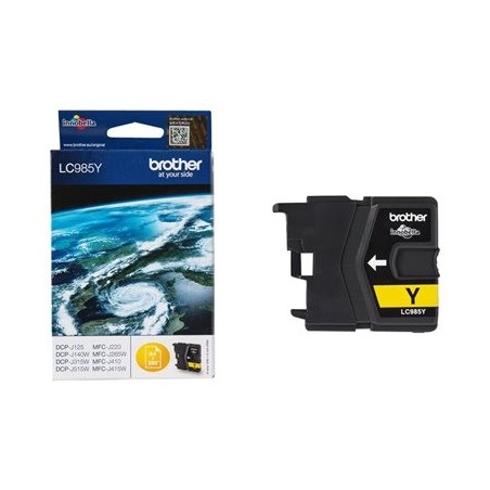 BROTHER LC985Y Tusz Brother LC985Y yellow 260str DCPJ125 / J315w / J515w / J220 / J265w