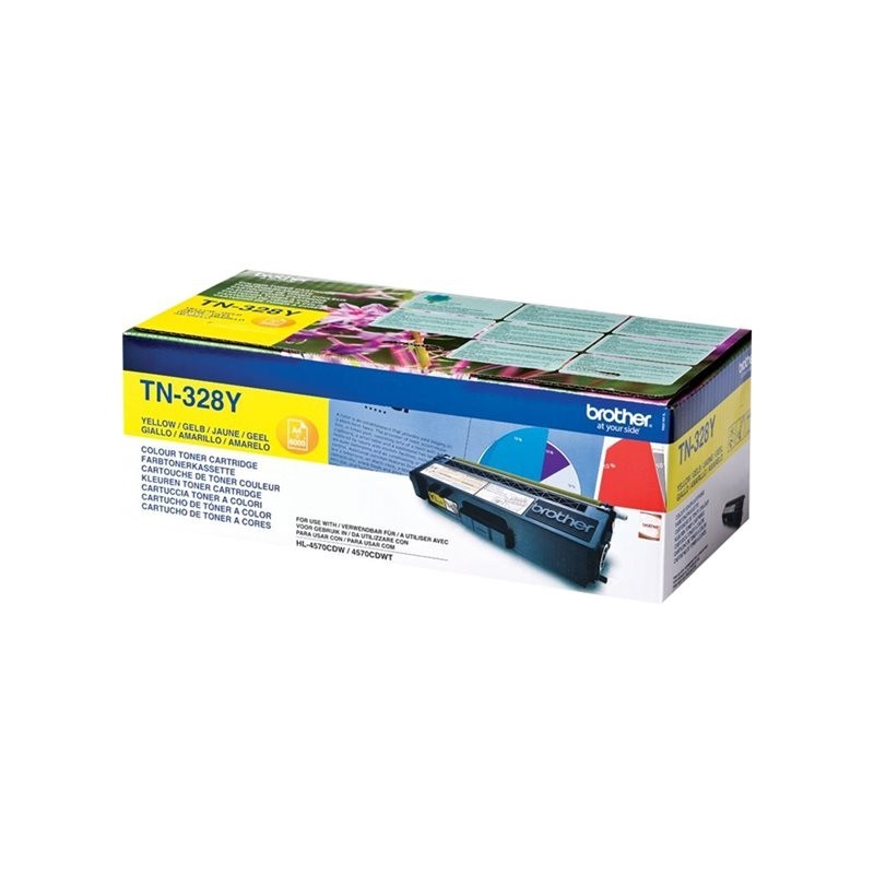 BROTHER TN328Y Toner Brother TN328Y yellow 6 000str HL 4570CDW / DCP-9270CDN