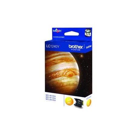 BROTHER LC1240Y Tusz Brother LC1240Y yellow 600str DCP-J525W / DCP-J725DW / MFC-J625DW