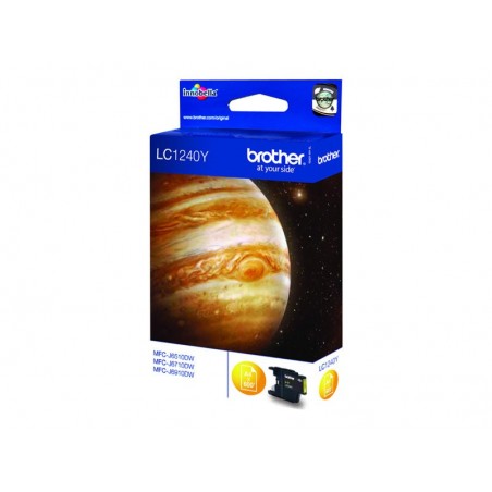 BROTHER LC1240Y Tusz Brother LC1240Y yellow 600str DCP-J525W / DCP-J725DW / MFC-J625DW