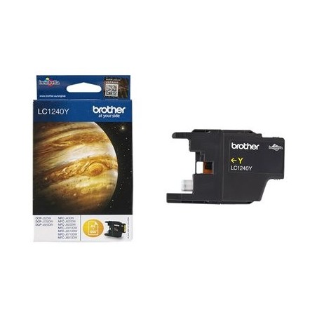 BROTHER LC1240Y Tusz Brother LC1240Y yellow 600str DCP-J525W / DCP-J725DW / MFC-J625DW