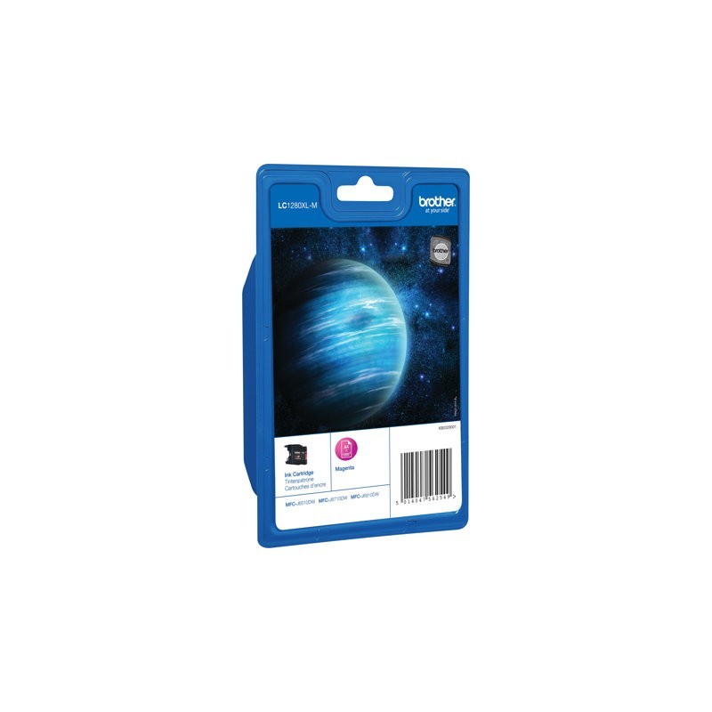 BROTHER LC1280XLM Brother LC1280XLM Cartus magenta de capacitate mare - 1.200 pagini BROTHER LC1280XLM Brother LC1280XLM Cartus magenta de capacitate mare - 1.200 pagini
