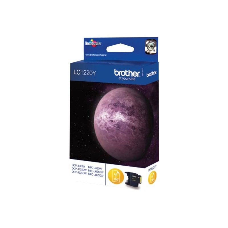 BROTHER LC1220Y Tusz Brother LC1220Y yellow 300str DCP-J725DW / DCP-J925DW / MFC-J430W