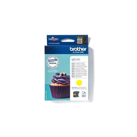 BROTHER LC123Y Brother LC123Y Cartus yellow ptr MFCJ4410DW/MFCJ4510DW - 600 pagini