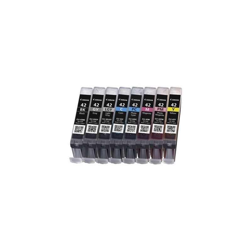 CANON 1LB CLI-42 8inks ink cartridge black and colour standard capacity multipack full 8 inks