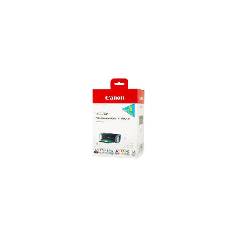 CANON 1LB CLI-42 8inks ink cartridge black and colour standard capacity multipack full 8 inks
