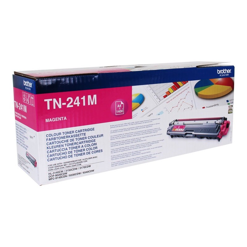 BROTHER TN241M Brother TN241M Toner magenta ptr HL3140CW/3150/3170/DCP9020/MFC9140CDN 1.400 pg