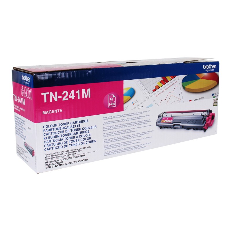 BROTHER TN241M Brother TN241M Toner magenta ptr HL3140CW/3150/3170/DCP9020/MFC9140CDN 1.400 pg