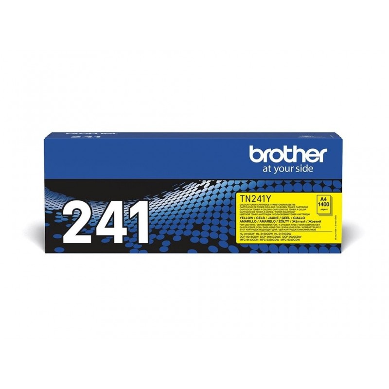 BROTHER TN241Y Brother TN241Y Toner yellow ptr HL3140CW/3150/3170/DCP9020/MFC9140CDN - 1.400 p