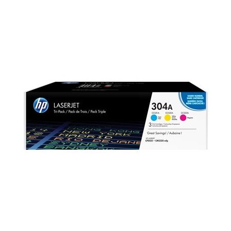 HP CF372AM Toner HP 304A Tri-pack CYM
