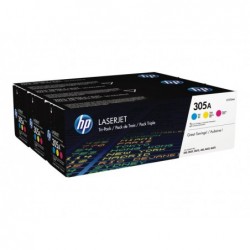 HP CF370AM Toner HP 305A Tri-pack CMY HP CF370AM Toner HP 305A Tri-pack CMY