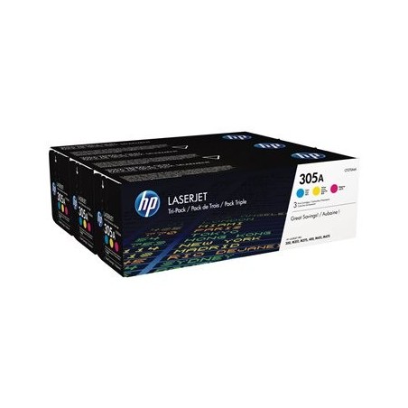 HP CF370AM Toner HP 305A Tri-pack CMY HP CF370AM Toner HP 305A Tri-pack CMY