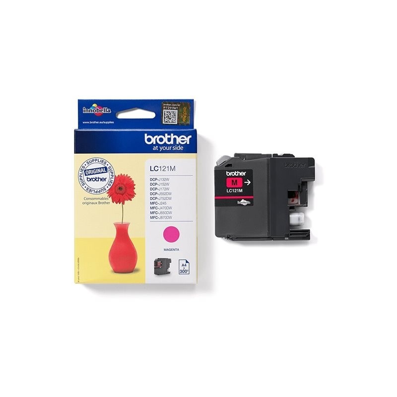 BROTHER LC121M Tusz Brother LC121M magenta 300str DCP-J552DW / MFC-J470DW