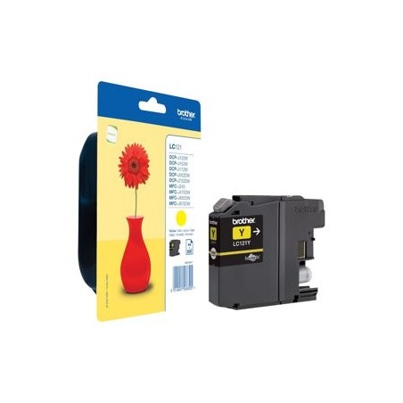 BROTHER LC121Y Tusz Brother LC121Y yellow 300str DCP-J552DW / MFC-J470DW BROTHER LC121Y Tusz Brother LC121Y yellow 300str DCP-J552DW / MFC-J470DW