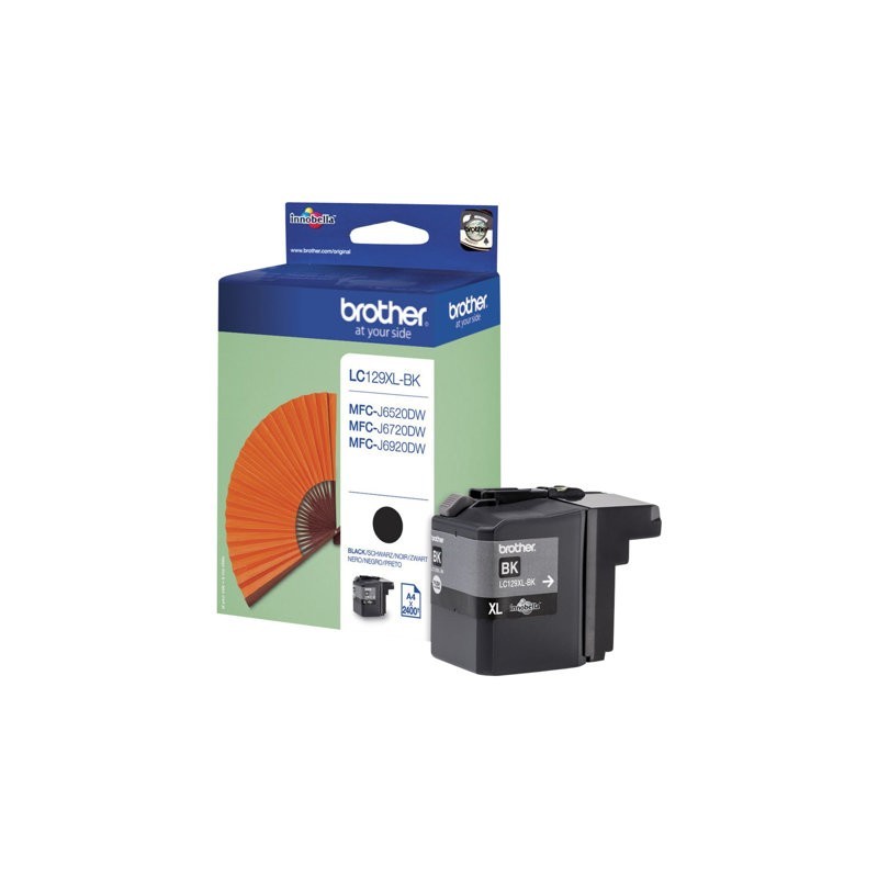 BROTHER LC129XLBK Brother LC129XLBK Cartus negru de capacitate mare - 2.400 pagini BROTHER LC129XLBK Brother LC129XLBK Cartus negru de capacitate mare - 2.400 pagini