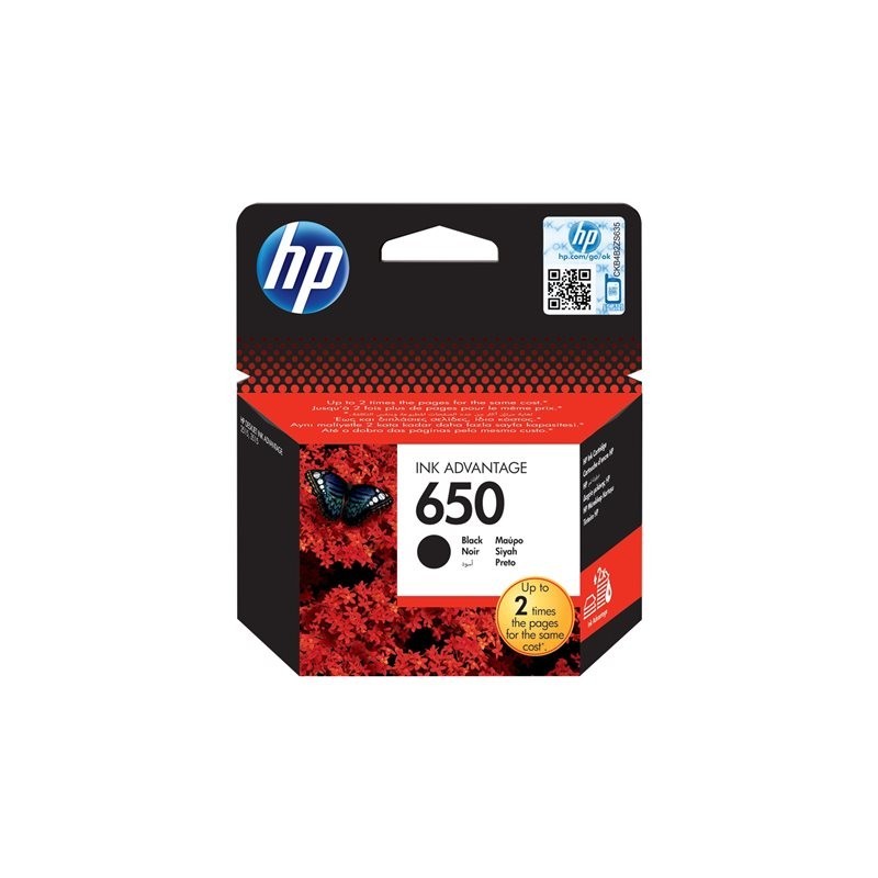 HP CZ101AE BHK Tusz HP 650 black HP CZ101AE BHK Tusz HP 650 black