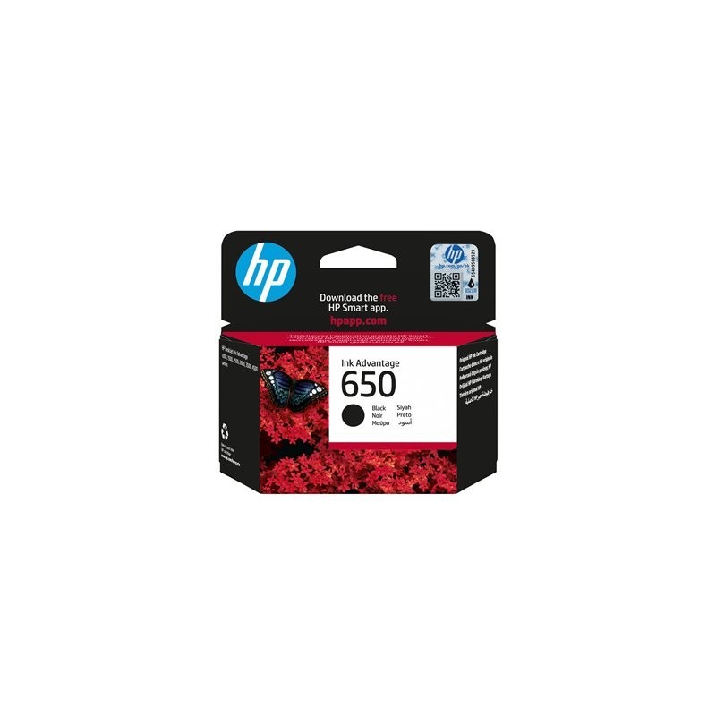 HP CZ101AE BHK Tusz HP 650 black HP CZ101AE BHK Tusz HP 650 black