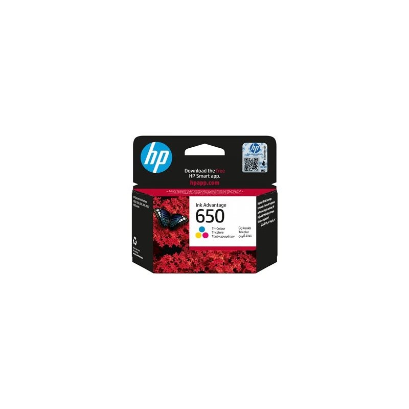 HP CZ102AE BHK Tusz HP 650 color