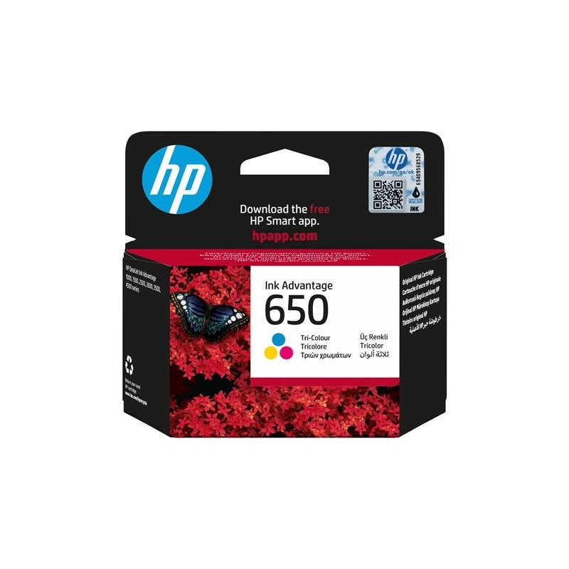 HP CZ102AE BHK Tusz HP 650 color