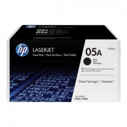 HP CE505D Toner HP 05A Black Dual Pack LaserJet P2035 HP CE505D Toner HP 05A Black Dual Pack LaserJet P2035
