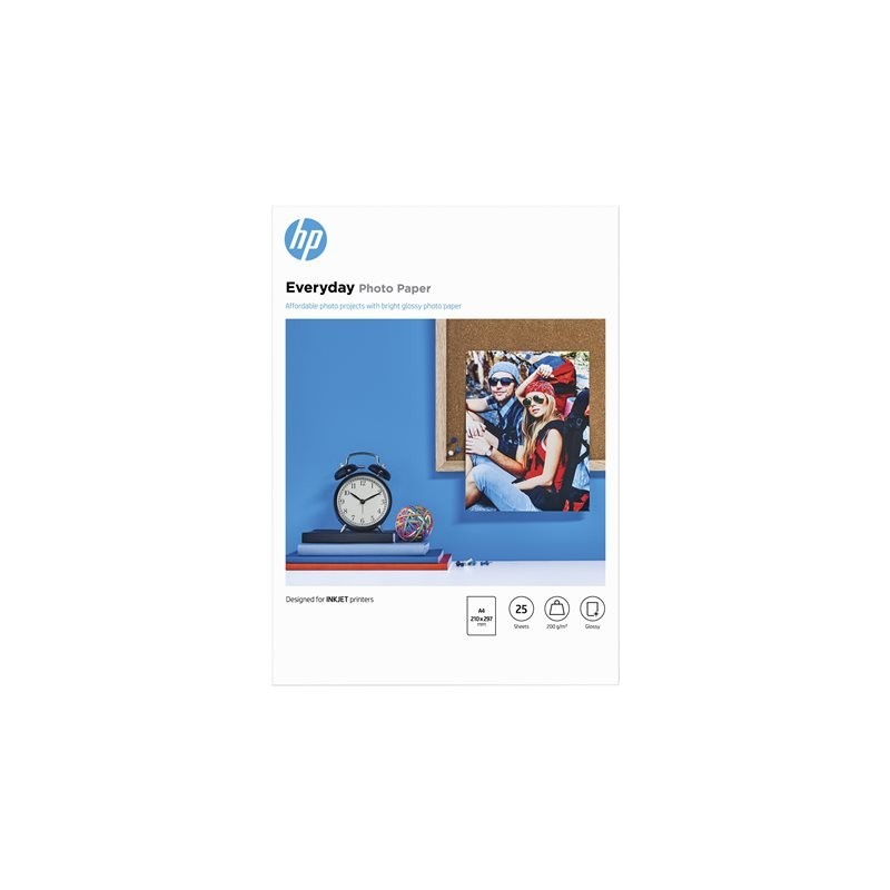 HP Everyday Glossy Photo Paper A4 25 sheet 200g/m² HP Everyday Glossy Photo Paper A4 25 sheet 200g/m²