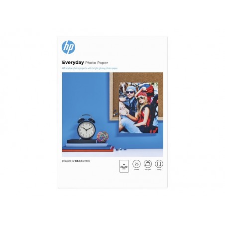 HP Everyday Glossy Photo Paper A4 25 sheet 200g/m² HP Everyday Glossy Photo Paper A4 25 sheet 200g/m²
