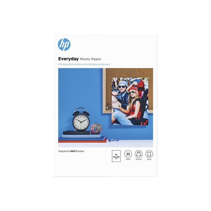 HP Everyday Glossy Photo Paper A4 25 sheet 200g/m² HP Everyday Glossy Photo Paper A4 25 sheet 200g/m²