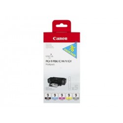CANON 1LB PGI-9 PBK C M Y GY ink cartridge black and four colour standard capacity combopack blister with alarm