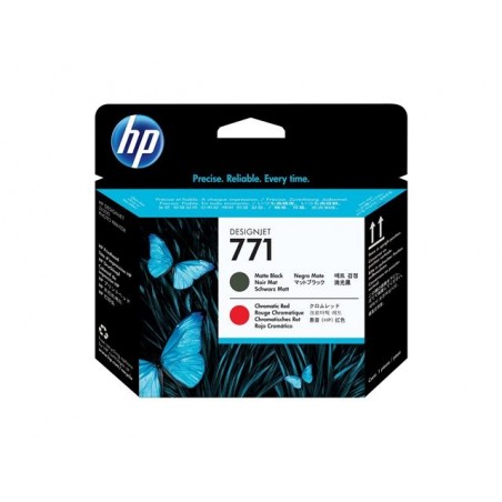HP 771 original printhead matte black and chromatic red standard capacity 1-pack
