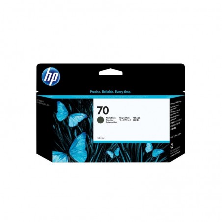HP 70 original ink cartridge matte black standard capacity 130ml 1-pack with Vivera ink